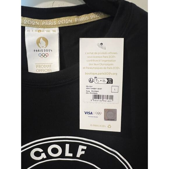 2024 Paris Olympics Golf T-Shirt Le Golf National Exclusive Black Large, NWT - Picture 4 of 7